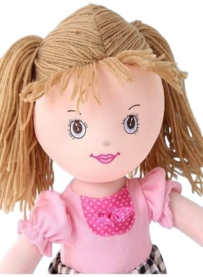 STRIDERS دمية سترايدرز جورليز، دمية سكارليت القماشية مقاس 20 بوصة بفستان وردي منقوش، دمية قماشية ناعمة رائعة للأطفال - Image 5